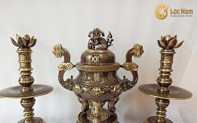 Những sản phẩm đồ thờ cúng bằng đồng Đại Bái đẹp mắt và tinh tế về kỹ thuật, mang đậm bản sắc văn hóa dân tộc