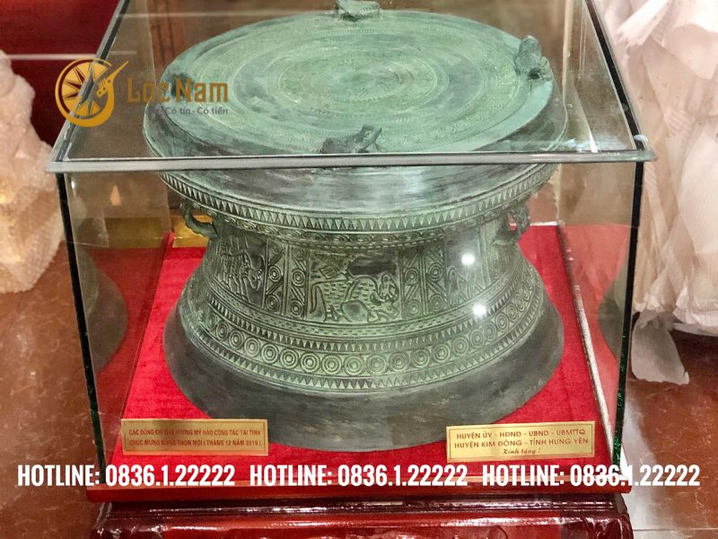 Quả trống đồng làm xanh giả cổ hàng đặt tại Hưng Yên