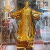 Tượng Khổng Minh dát vàng 24K cao 45